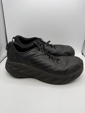 Hoka Bondi SR work shoe Men's 14 Black work sneaker non slip sole S4
